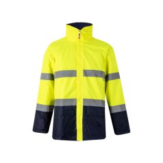   Jacheta Parka bicolora, Unisex, 2502E13576, Velilla, Poliester, Albastru, 4XL
