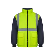   Jacheta Parka 4 in 1 in doua tonuri, Unisex, 2502E12361, Velilla, Poliester, Albastru, 3XL