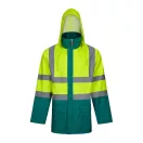 Jacheta Parka 4 in 1 in doua tonuri, Unisex, 2502E12380, Velilla, Poliester, Verde, M