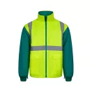 Jacheta Parka 4 in 1 in doua tonuri, Unisex, 2502E12380, Velilla, Poliester, Verde, M