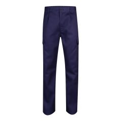   Pantaloni din twill cu buzunare multiple, Unisex, 2502E10794, Velilla, Poliester, Bumbac, Albastru, 48