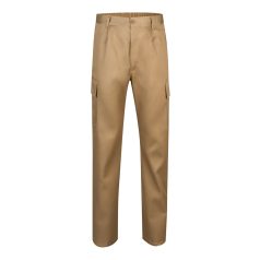   Pantaloni din twill cu buzunare multiple, Unisex, 2502E10814, Velilla, Poliester, Bumbac, Natur, 40