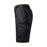   Pantaloni scurti din twill cu buzunare multiple, Unisex, 2502E11212, Velilla, Poliester, Bumbac, Negru, 52