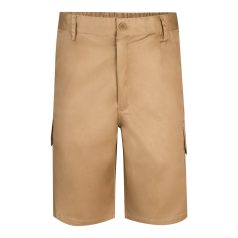   Pantaloni scurti din twill cu buzunare multiple, Unisex, 2502E11198, Velilla, Poliester, Bumbac, Natur, 48