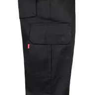   Pantaloni din twill cu mai multe buzunare, Unisex, 2502E12694, Velilla, Poliester, Bumbac, Negru, 42