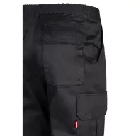   Pantaloni din twill cu mai multe buzunare, Unisex, 2502E12694, Velilla, Poliester, Bumbac, Negru, 42
