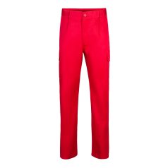   Pantaloni din twill cu mai multe buzunare, Unisex, 2502E12718, Velilla, Poliester, Bumbac, Rosu, 62