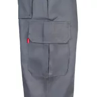   Pantaloni din twill cu mai multe buzunare, Unisex, 2502E12665, Velilla, Poliester, Bumbac, Gri, 44
