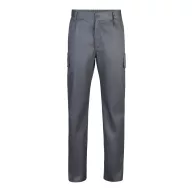   Pantaloni din twill cu mai multe buzunare, Unisex, 2502E12670, Velilla, Poliester, Bumbac, Gri, 56