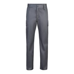   Pantaloni din twill cu mai multe buzunare, Unisex, 2502E12670, Velilla, Poliester, Bumbac, Gri, 56