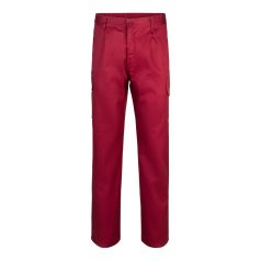   Pantaloni din twill cu mai multe buzunare, Unisex, 2502E12657, Velilla, Poliester, Bumbac, Burgundy, 60