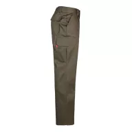   Pantaloni din twill cu mai multe buzunare, Unisex, 2502E12734, Velilla, Poliester, Bumbac, Verde armata, 64
