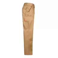   Pantaloni din twill cu mai multe buzunare, Unisex, 2502E12675, Velilla, Poliester, Bumbac, Natur, 34