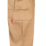   Pantaloni din twill cu mai multe buzunare, Unisex, 2502E12675, Velilla, Poliester, Bumbac, Natur, 34