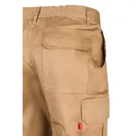   Pantaloni din twill cu mai multe buzunare, Unisex, 2502E12675, Velilla, Poliester, Bumbac, Natur, 34