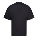 Camasa de bucatarie cu maneca scurta din poplin, Unisex, 2502E11407, Velilla, Poliester, Bumbac, Negru, S