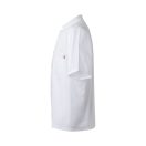Camasa de bucatarie cu maneca scurta din poplin, Unisex, 2502E11399, Velilla, Poliester, Bumbac, Alb, M