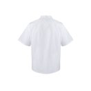 Camasa de bucatarie cu maneca scurta din poplin, Unisex, 2502E11402, Velilla, Poliester, Bumbac, Alb, XS