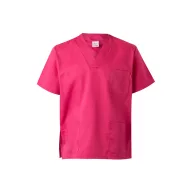   Tunica medicala din twill cu maneci scurte, Unisex, 2502E12320, Velilla, Poliester, Bumbac, Roz, M
