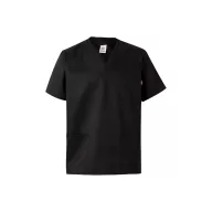   Tunica medicala din twill cu maneci scurte, Unisex, 2502E12302, Velilla, Poliester, Bumbac, Negru, M