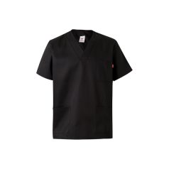   Tunica medicala din twill cu maneci scurte, Unisex, 2502E12303, Velilla, Poliester, Bumbac, Negru, S