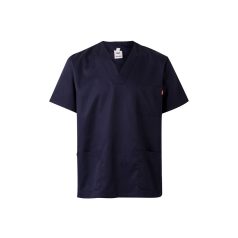   Tunica medicala din twill cu maneci scurte, Unisex, 2502E12255, Velilla, Poliester, Bumbac, Albastru, 4XL
