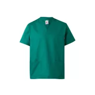   Tunica medicala din twill cu maneci scurte, Unisex, 2502E12348, Velilla, Poliester, Bumbac, Verde, S