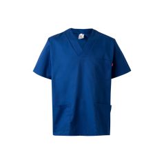   Tunica medicala din twill cu maneci scurte, Unisex, 2502E12235, Velilla, Poliester, Bumbac, Albastru Royal, 2XS