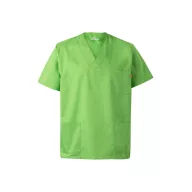   Tunica medicala din twill cu maneci scurte, Unisex, 2502E12339, Velilla, Poliester, Bumbac, Verde lime, S