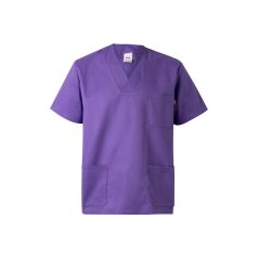   Tunica medicala din twill cu maneci scurte, Unisex, 2502E12295, Velilla, Poliester, Bumbac, Violet, XL