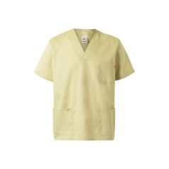   Tunica medicala din twill cu maneci scurte, Unisex, 2502E12270, Velilla, Poliester, Bumbac, Galben pastelat, 2XL