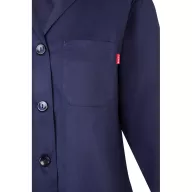   Halat de bucatarie cu maneca lunga din twill, Unisex, 2502E13244, Velilla, Poliester, Bumbac, Albastru, 48
