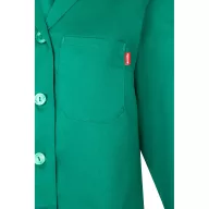   Halat de bucatarie cu maneca lunga din twill, Unisex, 2502E13253, Velilla, Poliester, Bumbac, Verde, 44