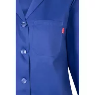   Halat de bucatarie cu maneca lunga din twill, Unisex, 2502E13229, Velilla, Poliester, Bumbac, Albastru Royal, 40