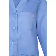  Halat de bucatarie cu maneca lunga din twill, Unisex, 2502E13217, Velilla, Poliester, Bumbac, Albastru pastelat, 38