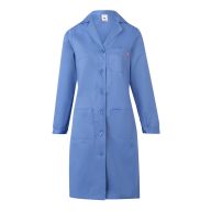   Halat de bucatarie cu maneca lunga din twill, Unisex, 2502E13218, Velilla, Poliester, Bumbac, Albastru pastelat, 40