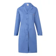   Halat de bucatarie cu maneca lunga din twill, Unisex, 2502E13219, Velilla, Poliester, Bumbac, Albastru pastelat, 42