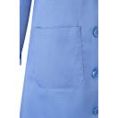 Halat de bucatarie cu maneca lunga din twill, Unisex, 2502E13220, Velilla, Poliester, Bumbac, Albastru pastelat, 44