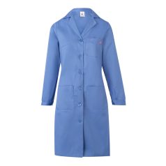   Halat de bucatarie cu maneca lunga din twill, Unisex, 2502E13223, Velilla, Poliester, Bumbac, Albastru pastelat, 50