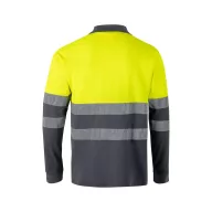   Tricou polo pique bicolor, Unisex, 2502E13104, Velilla, Bumbac, Poliester, Gri, M