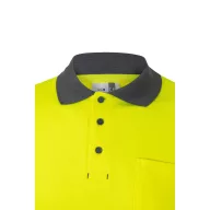   Tricou polo pique bicolor, Unisex, 2502E13104, Velilla, Bumbac, Poliester, Gri, M