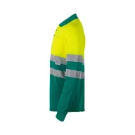   Tricou polo pique bicolor, Unisex, 2502E13108, Velilla, Bumbac, Poliester, Verde, 3XL