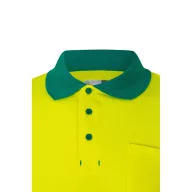   Tricou polo pique bicolor, Unisex, 2502E13108, Velilla, Bumbac, Poliester, Verde, 3XL