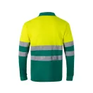 Tricou polo pique bicolor, Unisex, 2502E13112, Velilla, Bumbac, Poliester, Verde, XL