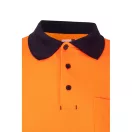 Tricou polo pique in doua tonuri, Unisex, 2502E13082, Velilla, Bumbac, Poliester, Albastru, 4XL