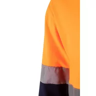   Tricou polo pique in doua tonuri, Unisex, 2502E13082, Velilla, Bumbac, Poliester, Albastru, 4XL