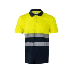  Tricou polo cu maneci scurte, Unisex, 2502E11701, Velilla, Poliester, Albastru, 2XL