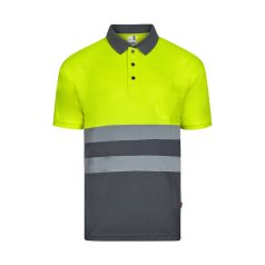  Tricou polo cu maneci scurte, Unisex, 2502E11717, Velilla, Poliester, Gri, S