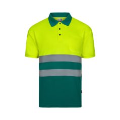   Tricou polo cu maneci scurte, Unisex, 2502E11719, Velilla, Poliester, Verde, 2XL