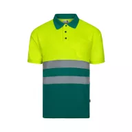   Tricou polo cu maneci scurte, Unisex, 2502E11723, Velilla, Poliester, Verde, S